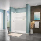 Bootz NexTile 6032 60 In. x 74 In. x 32 In. Direct-to-Stud Shower Wall Kit in White (4-Piece) Image 3