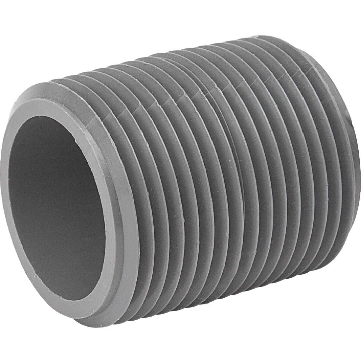 B&K 1-1/4 In. MIP x Close Schedule 80 PVC Nipple Image 1