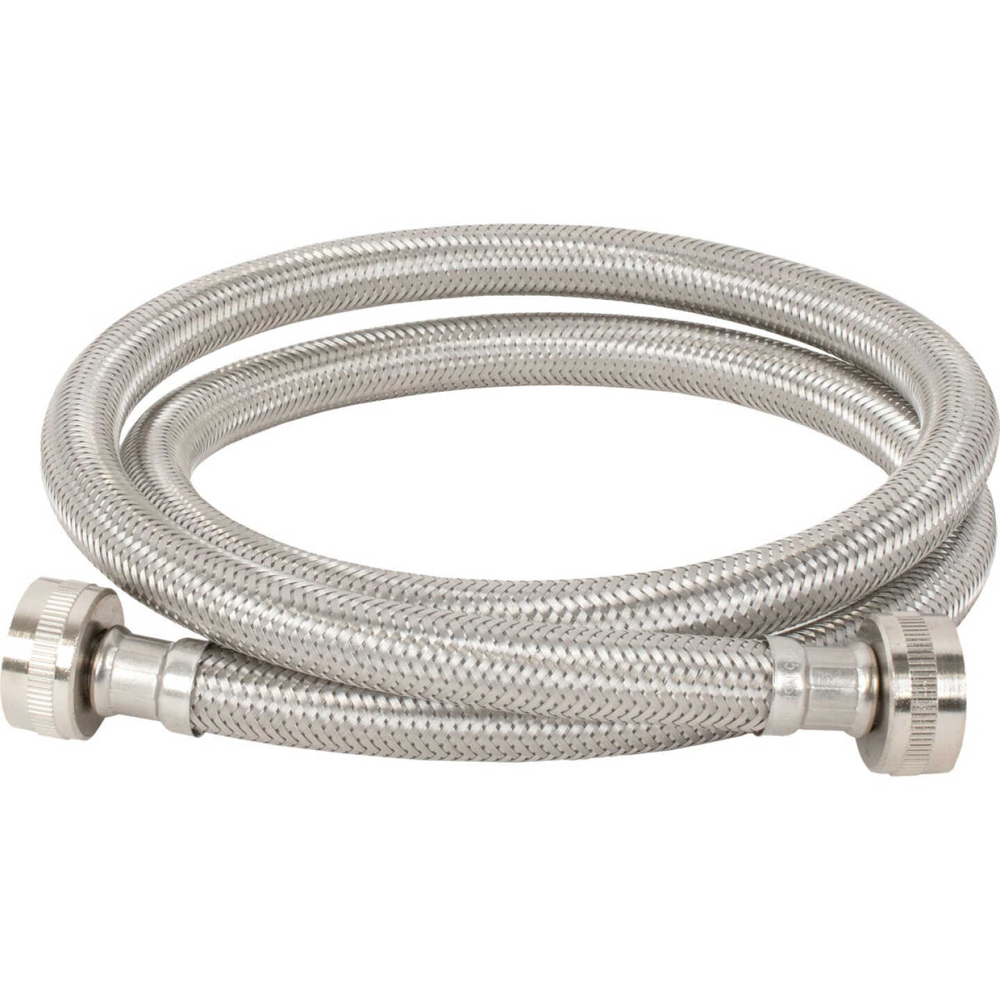 Homewerks 3/4 In. FHT x 3/4 In. FHT x 72 In. Braided Stainless Steel Washing Machine Supply Line Image 1