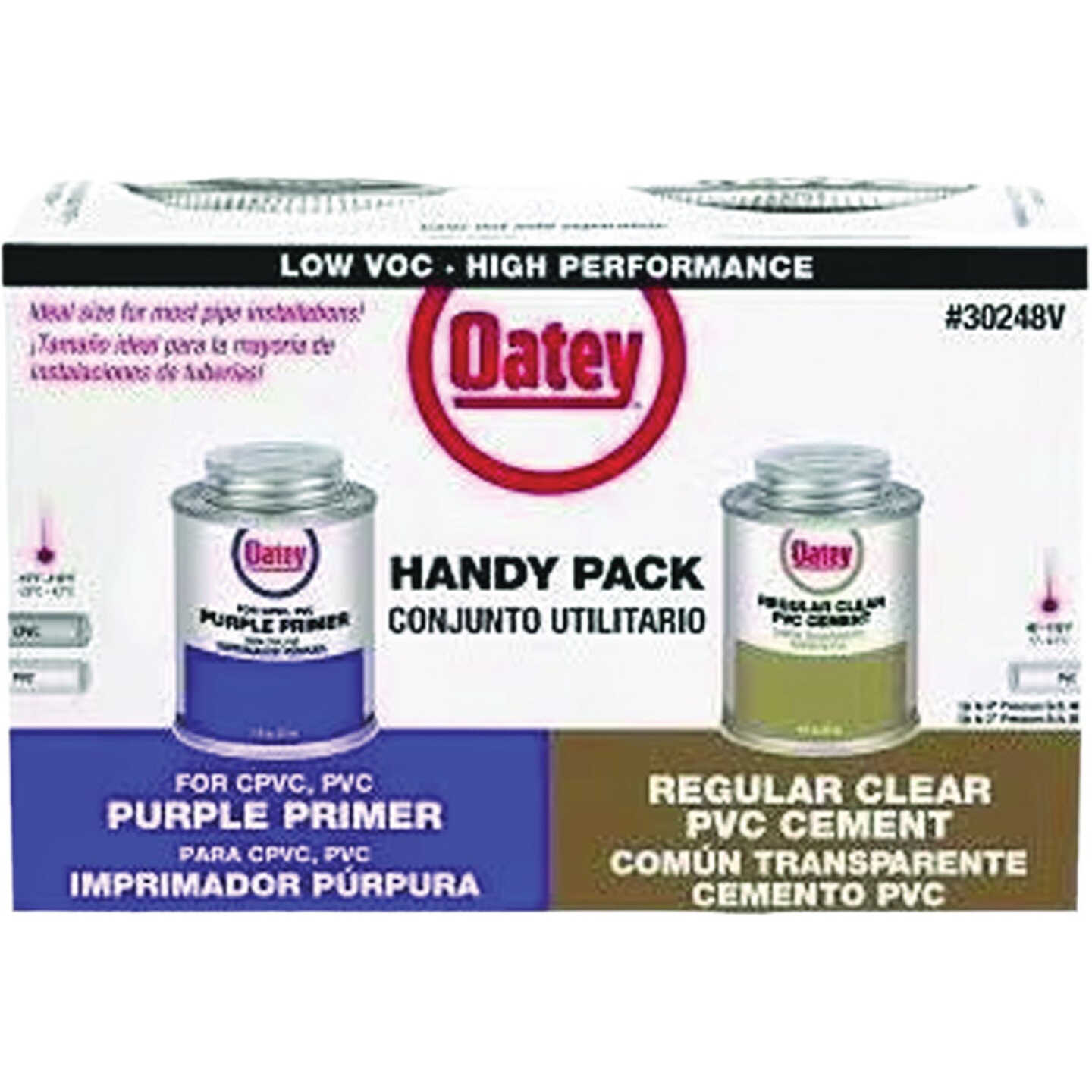 Oatey 4 Oz. Handy Pack Solvent Pipe Cement Weld Kit Image 1