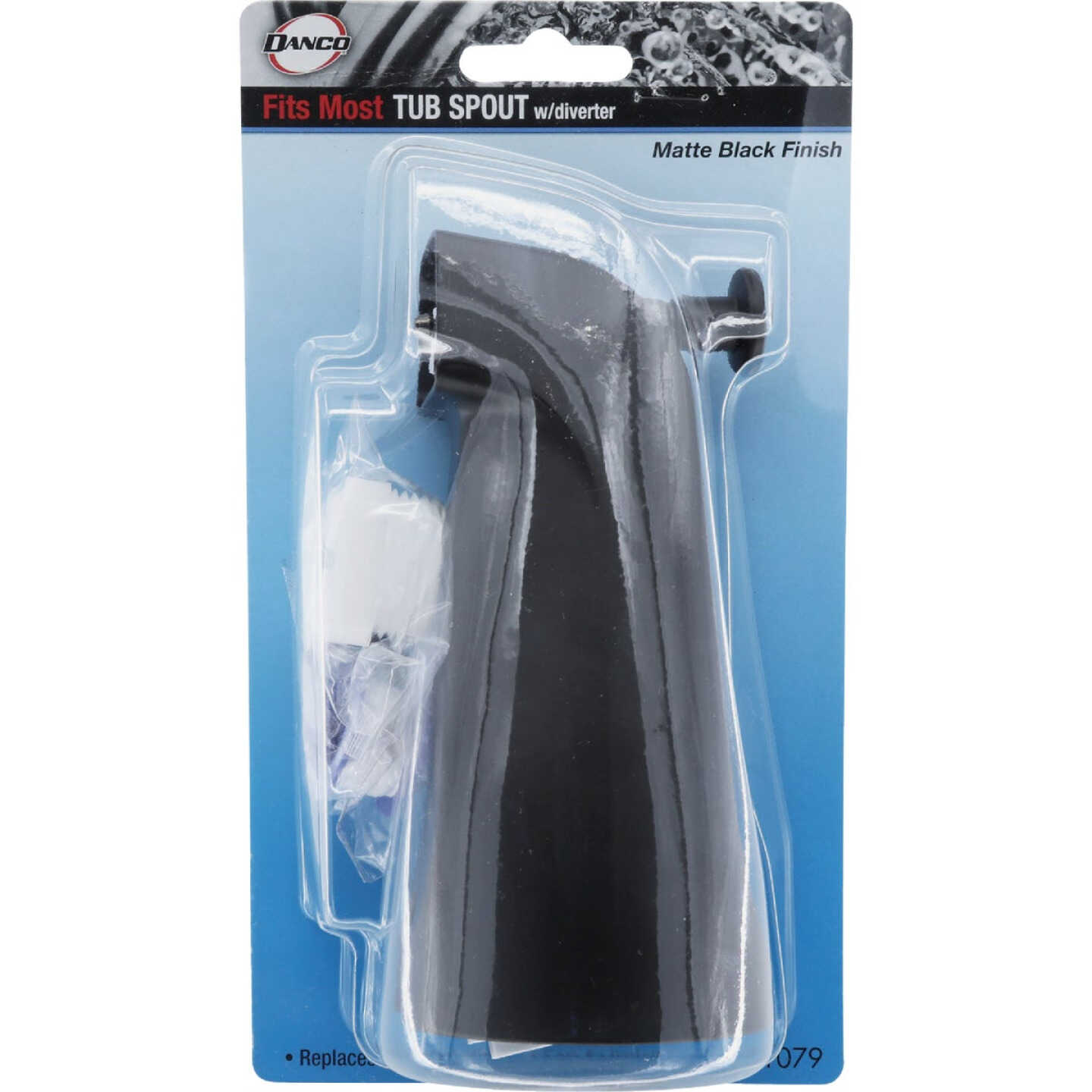 Danco Universal Matte Black Tub Spout with Diverter Image 8