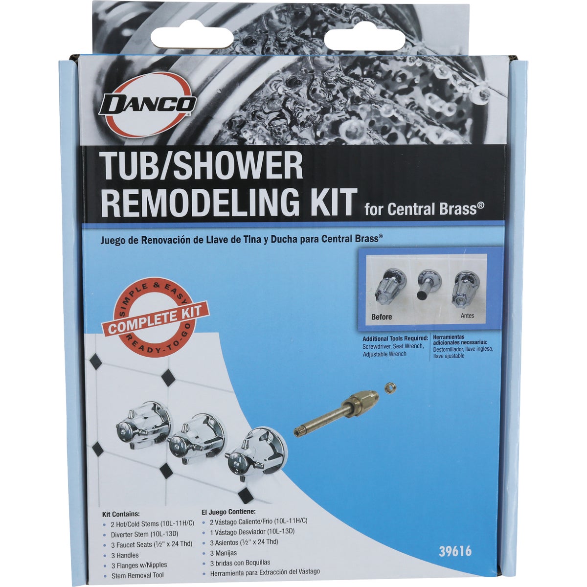 Danco Central Brass Bath & Shower Repair Kit Image 3