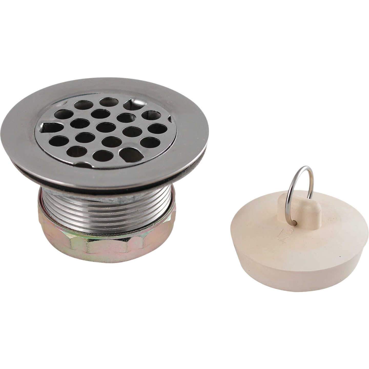Keeney 2 In. to 2-1/2 In. Master Duplex Strainer with Rubber Stopper Image 1
