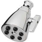HomePointe Shower Head, Fixed Mount, 6-Spray, Chrome Image 1