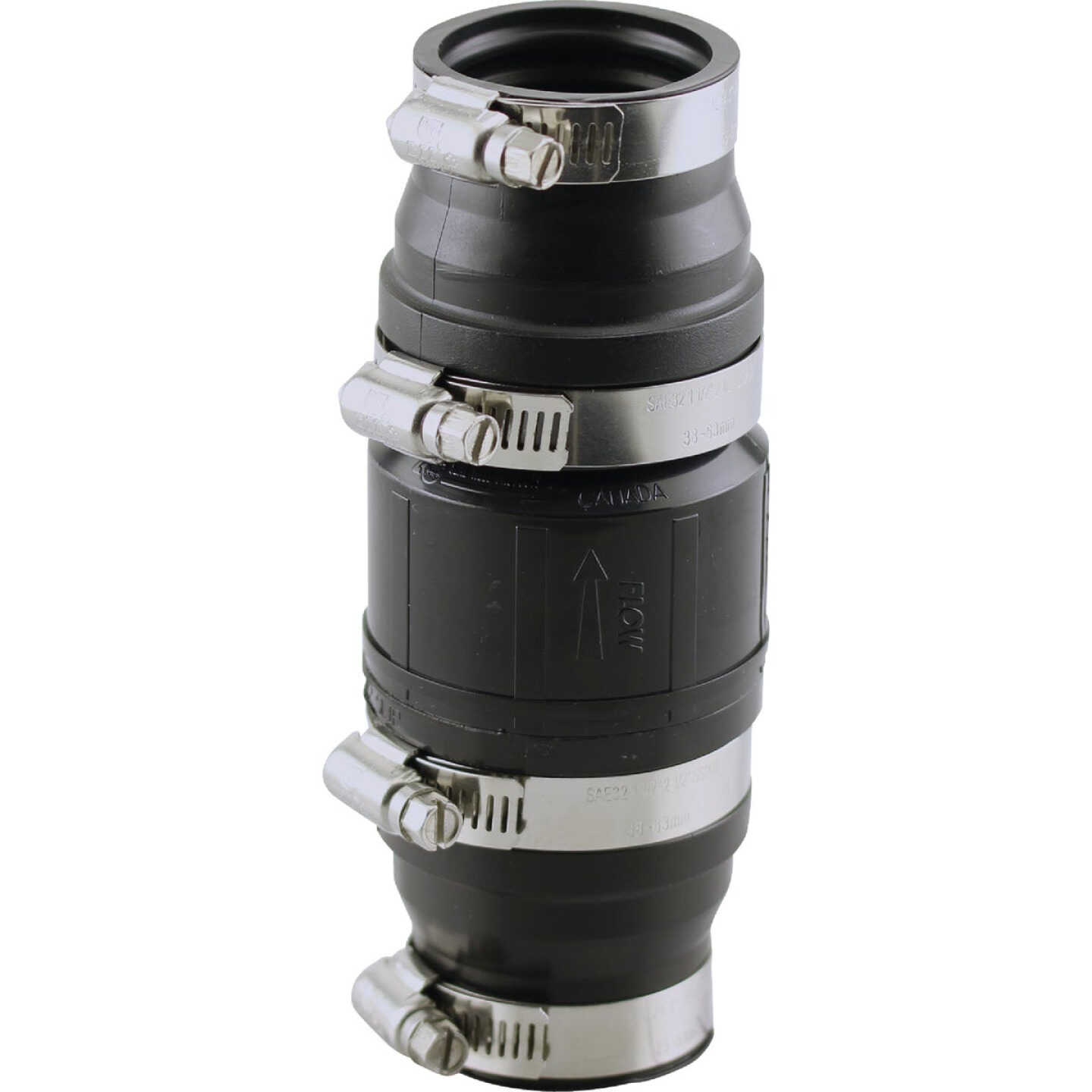 PLUMBEEZE 1-1/4 In. ABS In-Line Sump Pump Check Valve Image 1