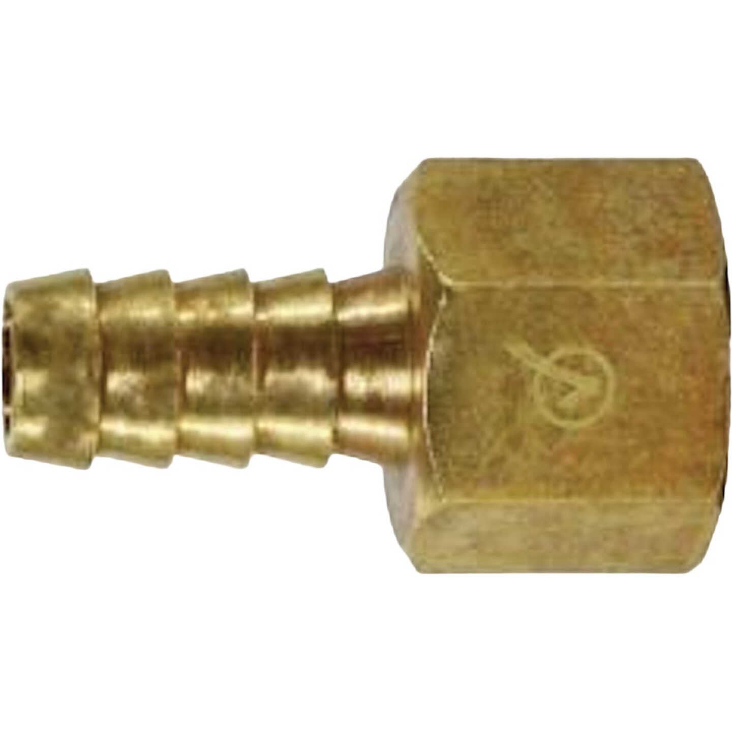 Anderson Metals 5/16 In. Barb x 3/8 In. FPT Brass Hose Adapter Image 1
