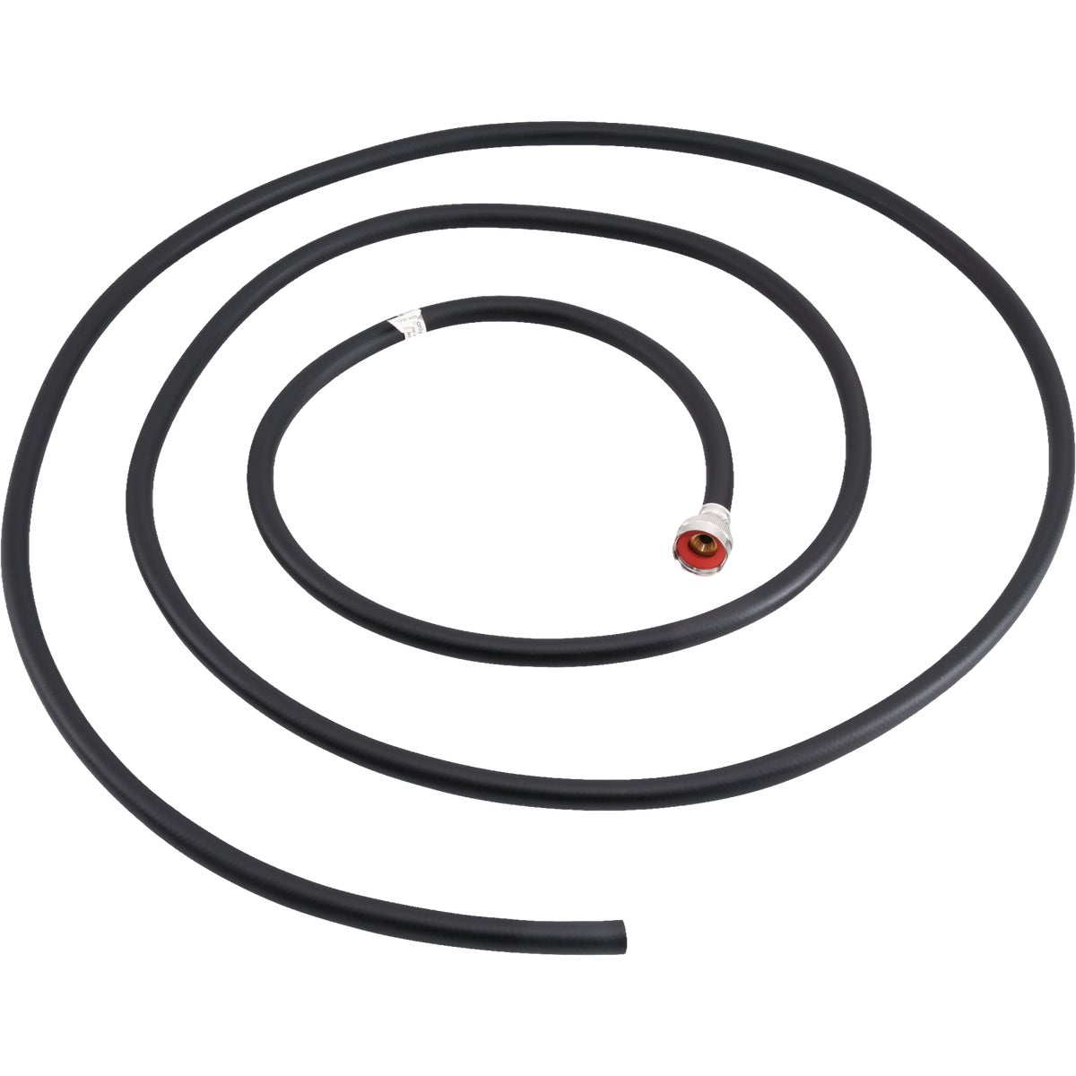 Eastman 3/4 In. FHT x 3/8 In. Open x  12 Ft. L. Black Rubber Utility Drain Hose