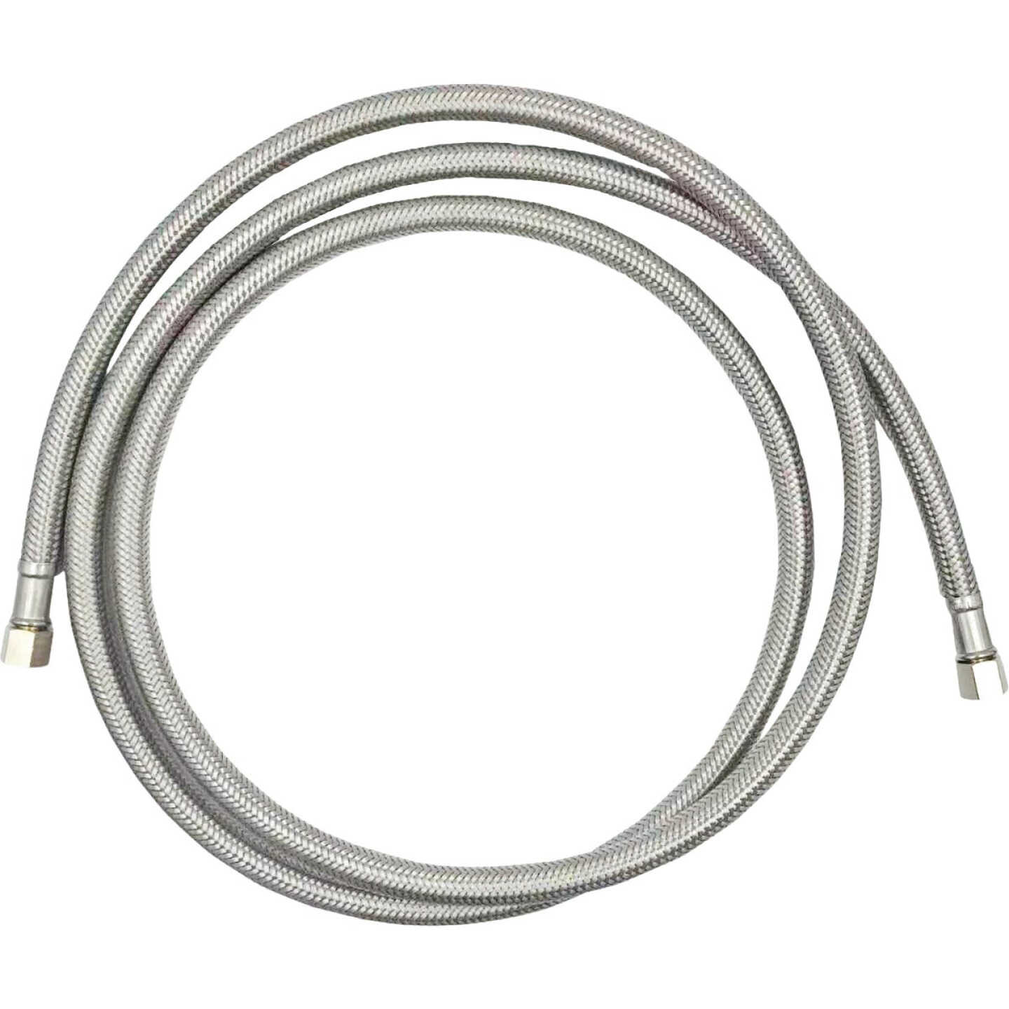 Homewerks 1/4 In. OD COMP x 1/4 In. OD COMP x 72 In. Long Braided Stainless Steel Ice Maker Supply Line Image 1