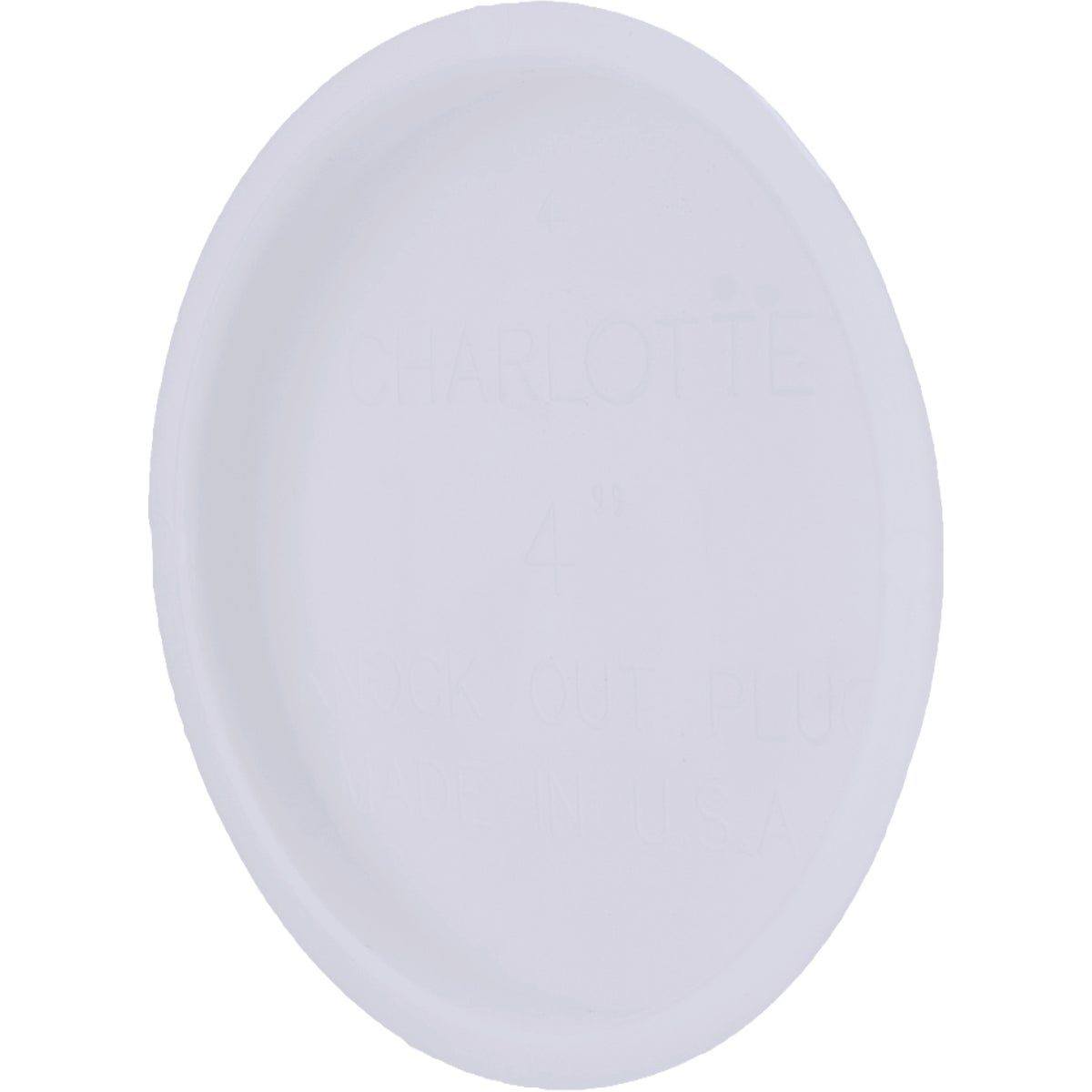 Charlotte Pipe 4 In. PVC/DWV Pipe Spigot White Test Cap