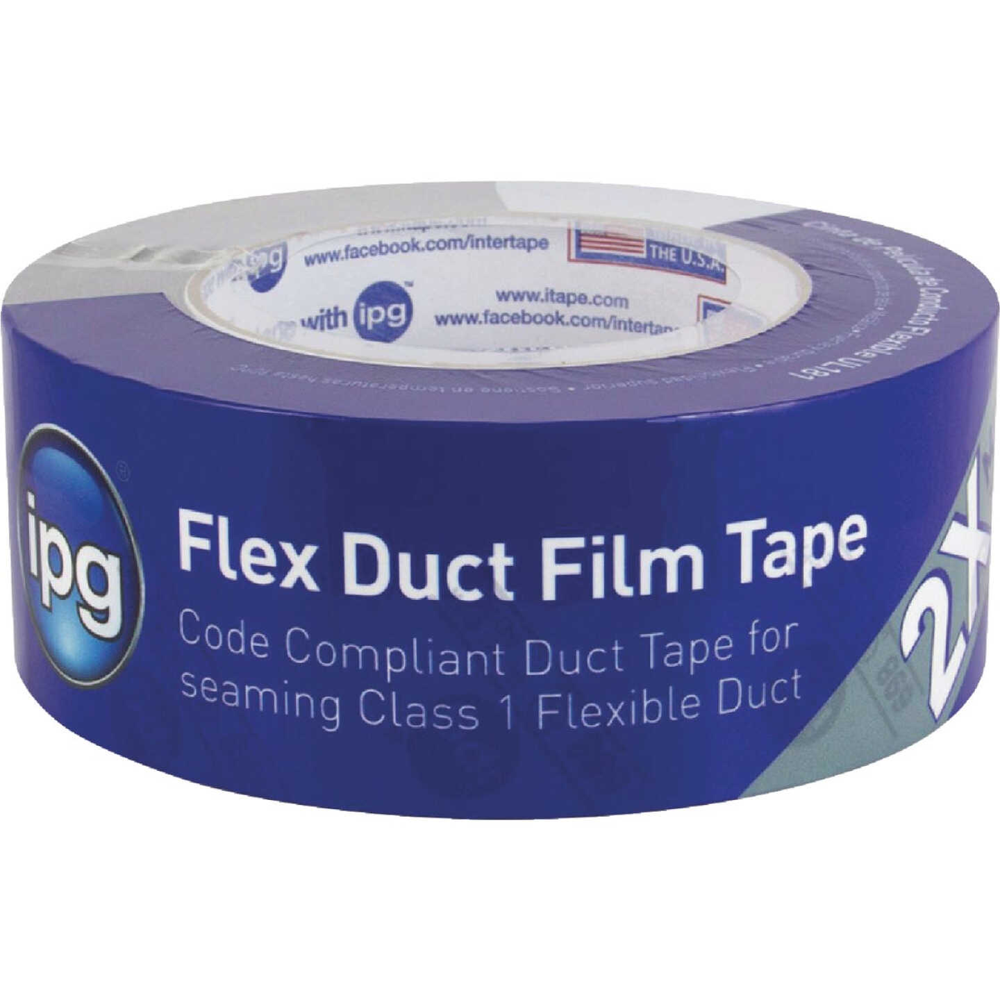 Intertape 2 In. x 120 Yd. AC698 UL 181 Film Foil Tape Image 1