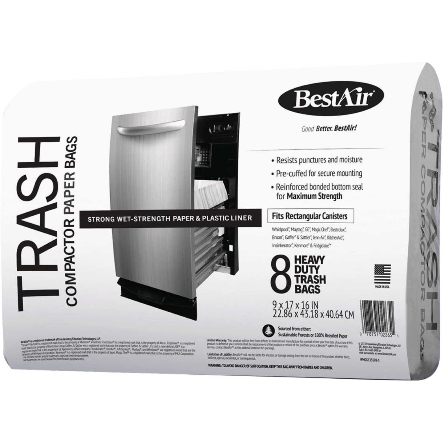 BestAir Heavy Duty Compactor Trash Bags (8-Count) Image 1