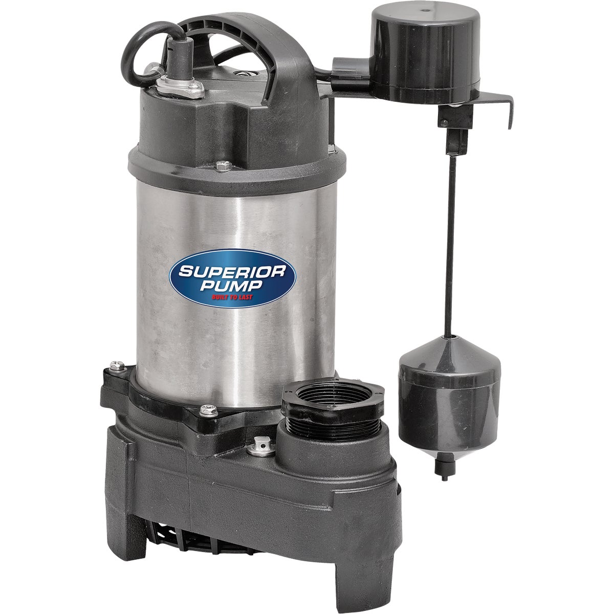 Superior Pump 3/4 HP Stainless Steel/Cast Iron Submersible Sump Pump with Vertical Float Switch Image 1