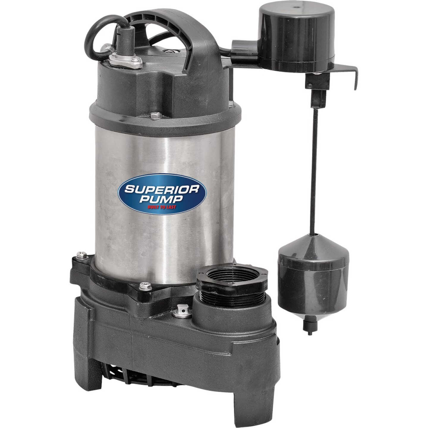 Superior Pump 3/4 HP Stainless Steel/Cast Iron Submersible Sump Pump with Vertical Float Switch Image 1