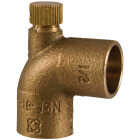 NIBCO 1/2 In. CxC 90 Deg. Copper Drain Elbow with Cap (1/4 Bend) Image 1