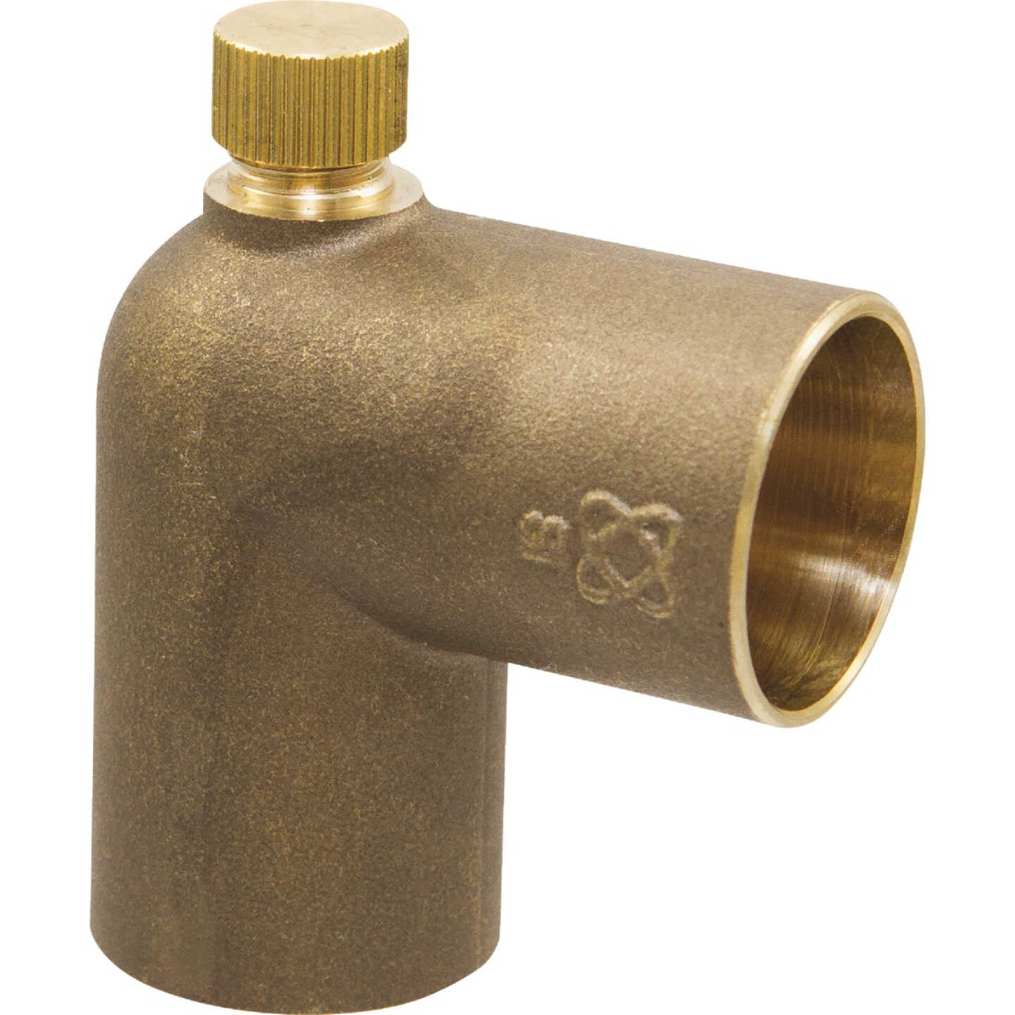 NIBCO 3/4 In. CxC 90 Deg. Copper Drain Elbow with Cap (1/4 Bend) Image 1