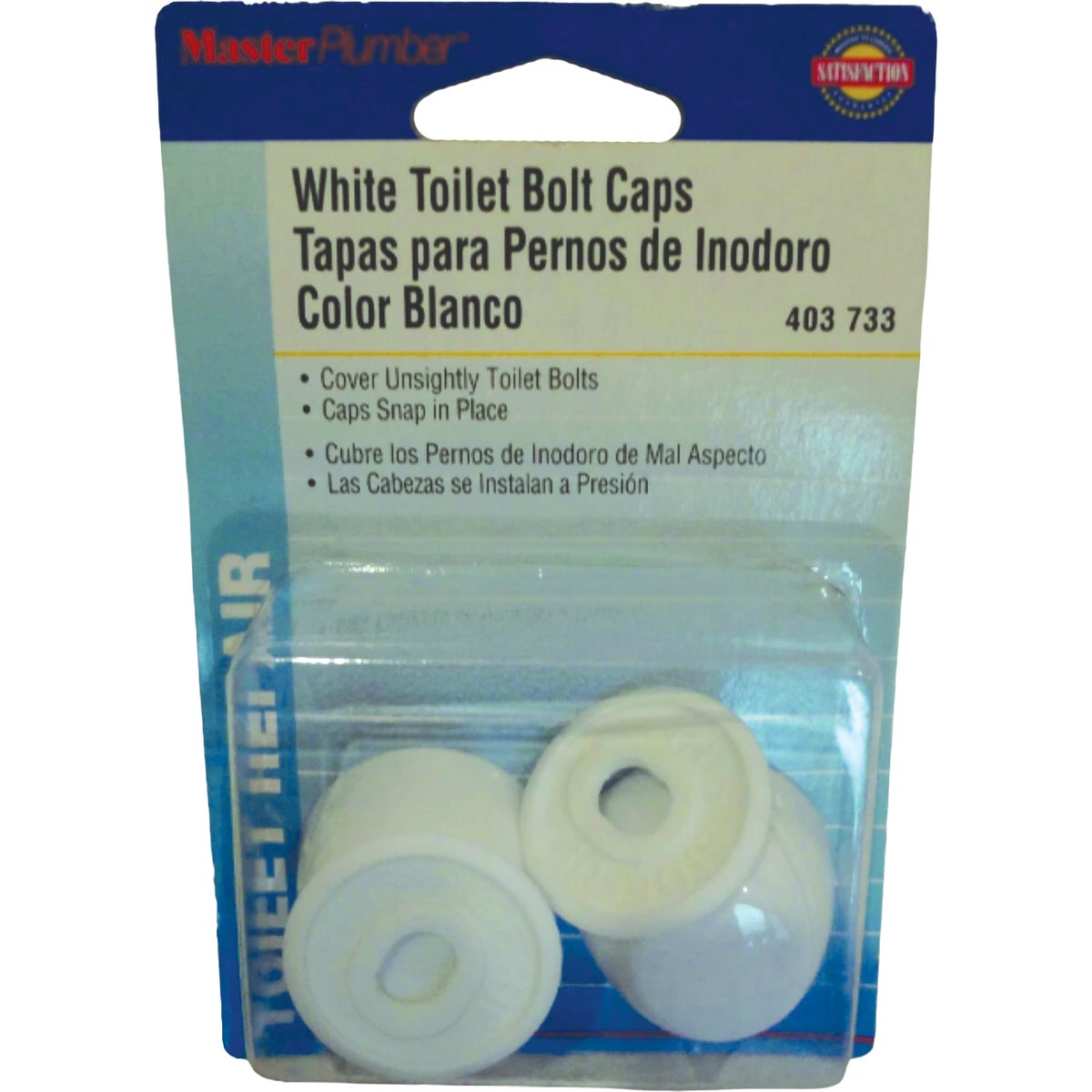 Master Plumber Plastic Toilet Bolt Cap (2-Pack)