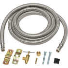 Homewerks 1/4 In. OD COMP x 1/4 In. OD COMP x 120 In. Long Braided Stainless Steel Ice Maker Supply Line Image 1
