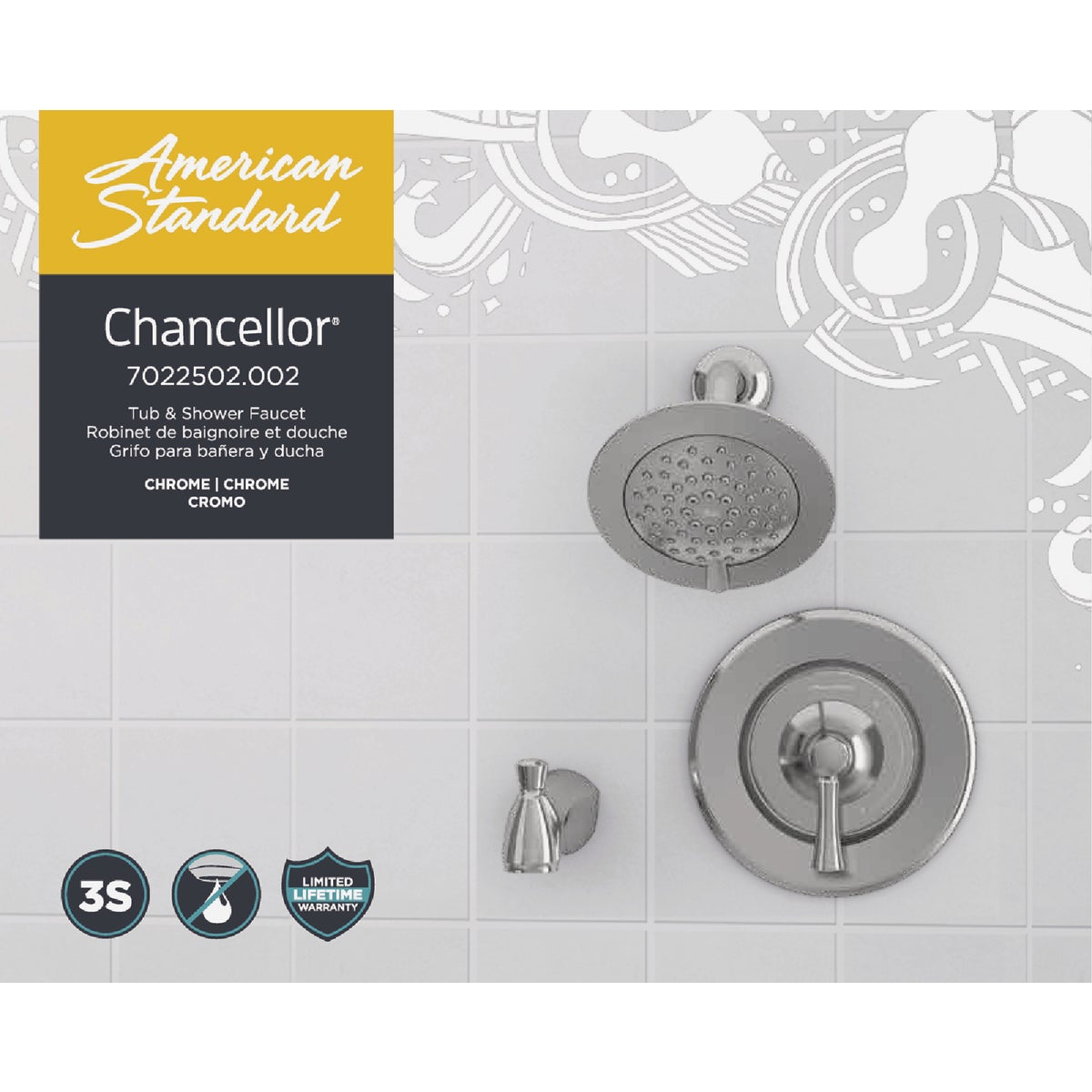 American Standard Chancellor Chrome Single-Handle Lever Tub & Shower Faucet Image 4