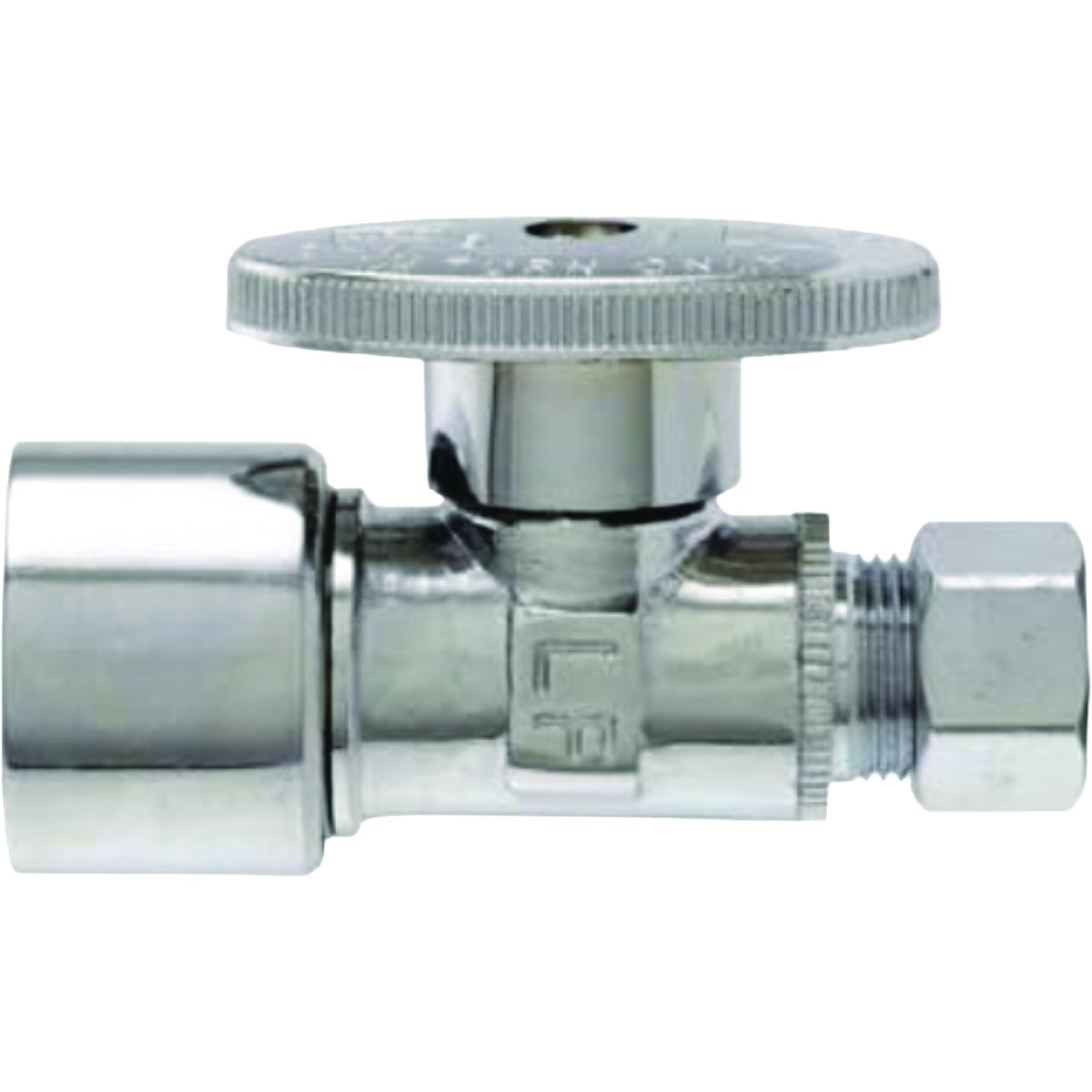 Master Plumber 5/8 In. OD Quick Lock x 3/8 In. OD. Compression Chrome Straight Push Fit Valve