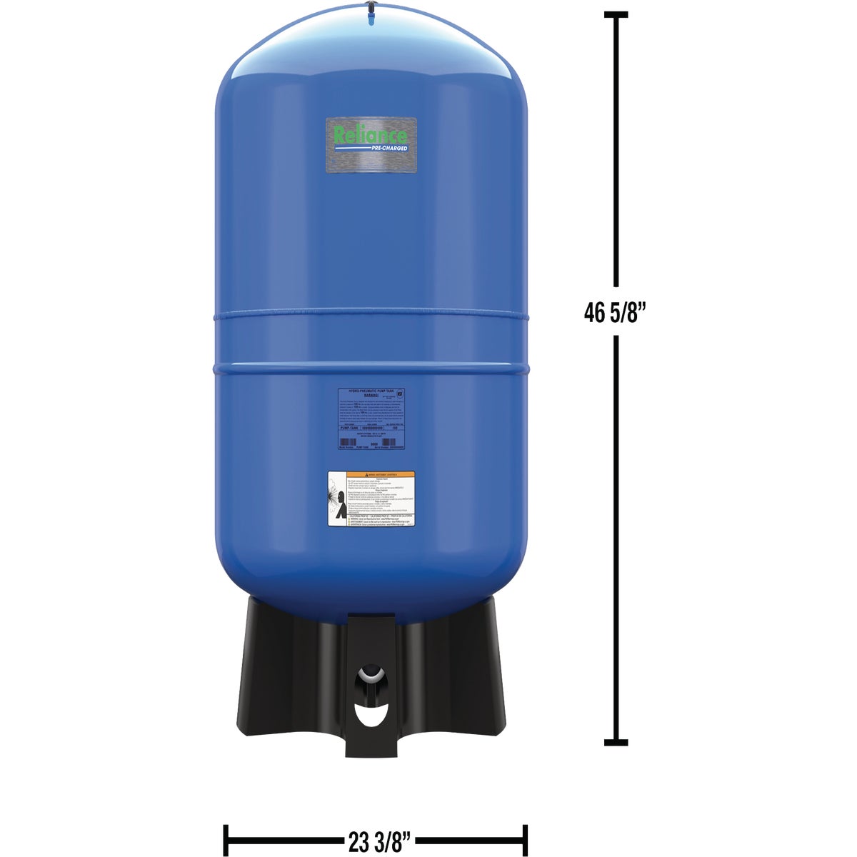 Reliance 65 Gal. Capacity Free Standing Pressure Pump Tank