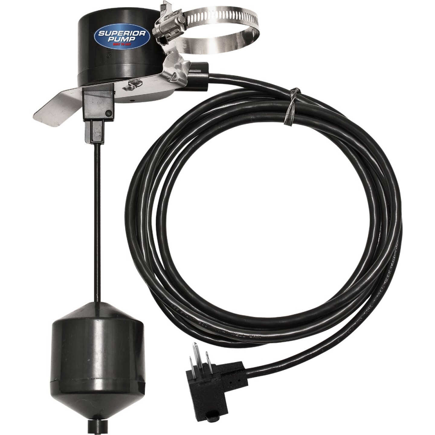 Superior Pump 10 Ft. Vertical Pump Switch with Tapered Float Ball Image 1