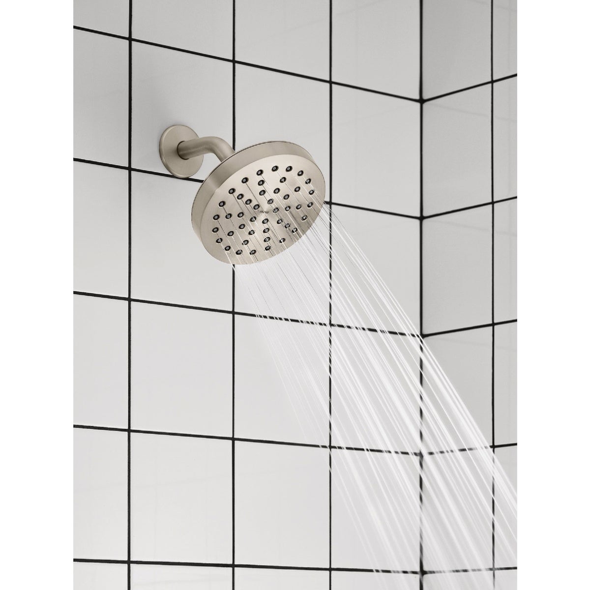 Moen Rinza Posi-Temp 1-Handle Lever Tub & Shower Faucet, Spot Resist Brushed Nickel Image 2