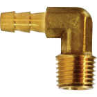 Anderson Metals 3/8 In. Barb x 1/4 In. MPT Brass Hose Elbow Image 1