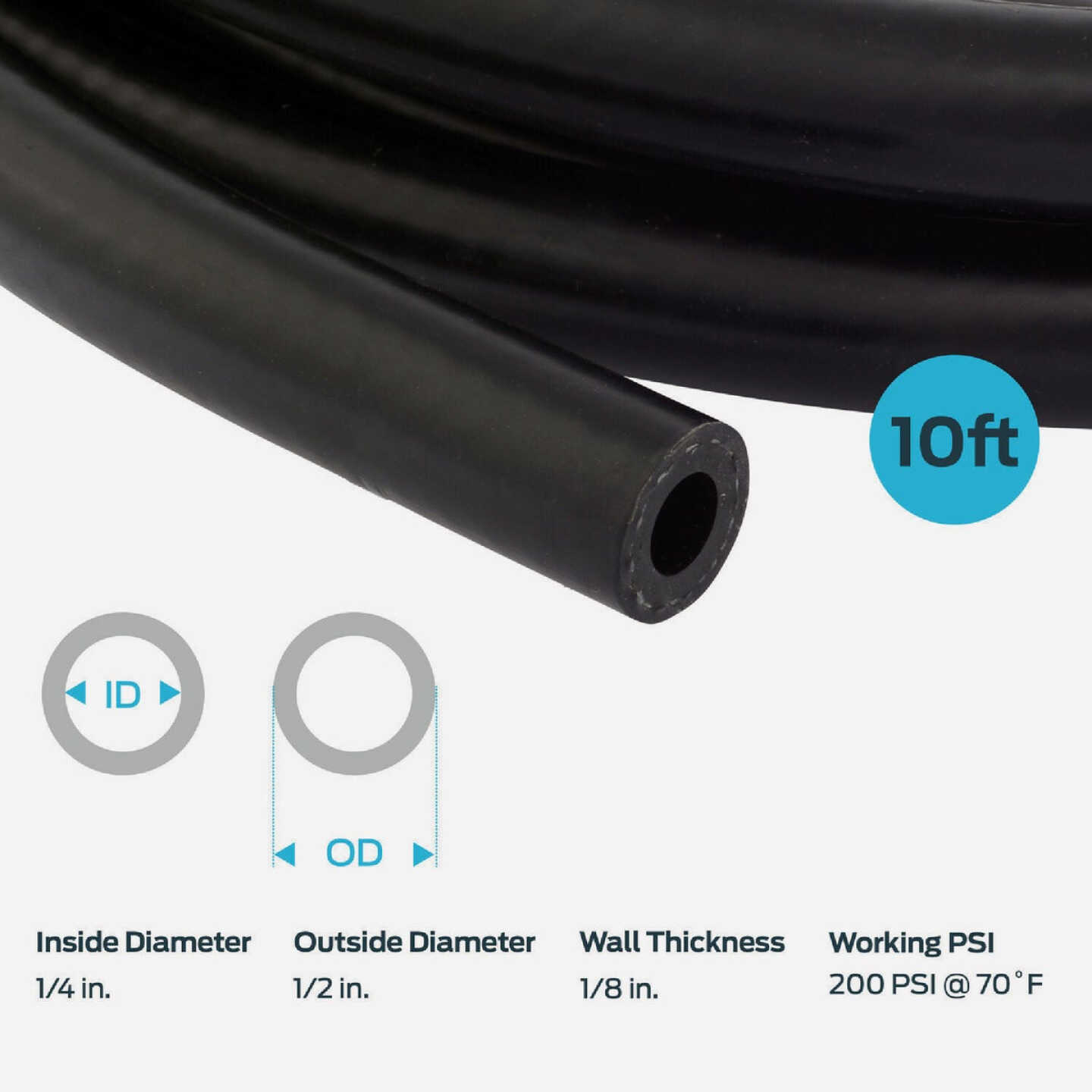 EZ-Flo 10 Ft. 1/4 In. ID Fuel Hose Image 2