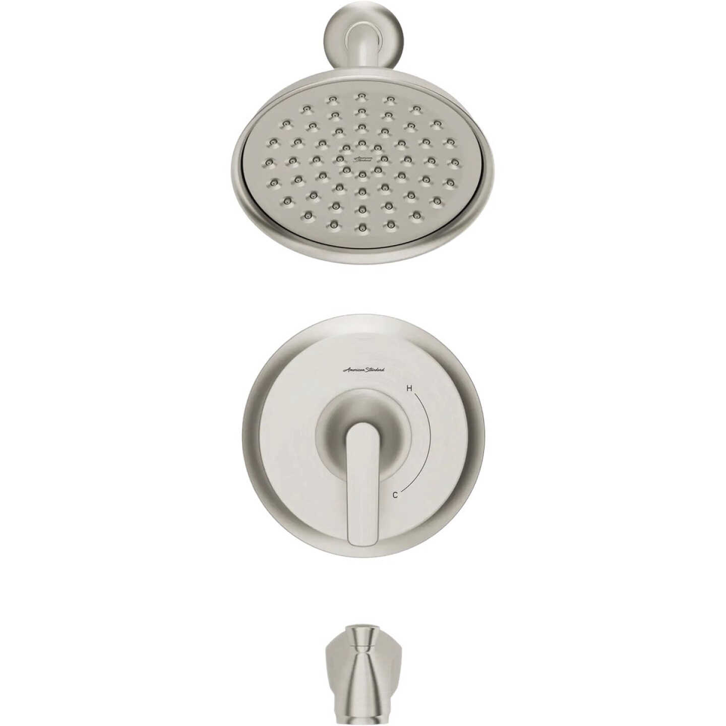 American Standard Becklow Brushed Nickel Single-Handle Lever Tub & Shower Faucet Image 7