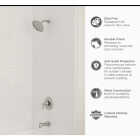 American Standard Becklow Brushed Nickel Single-Handle Lever Tub & Shower Faucet Image 2