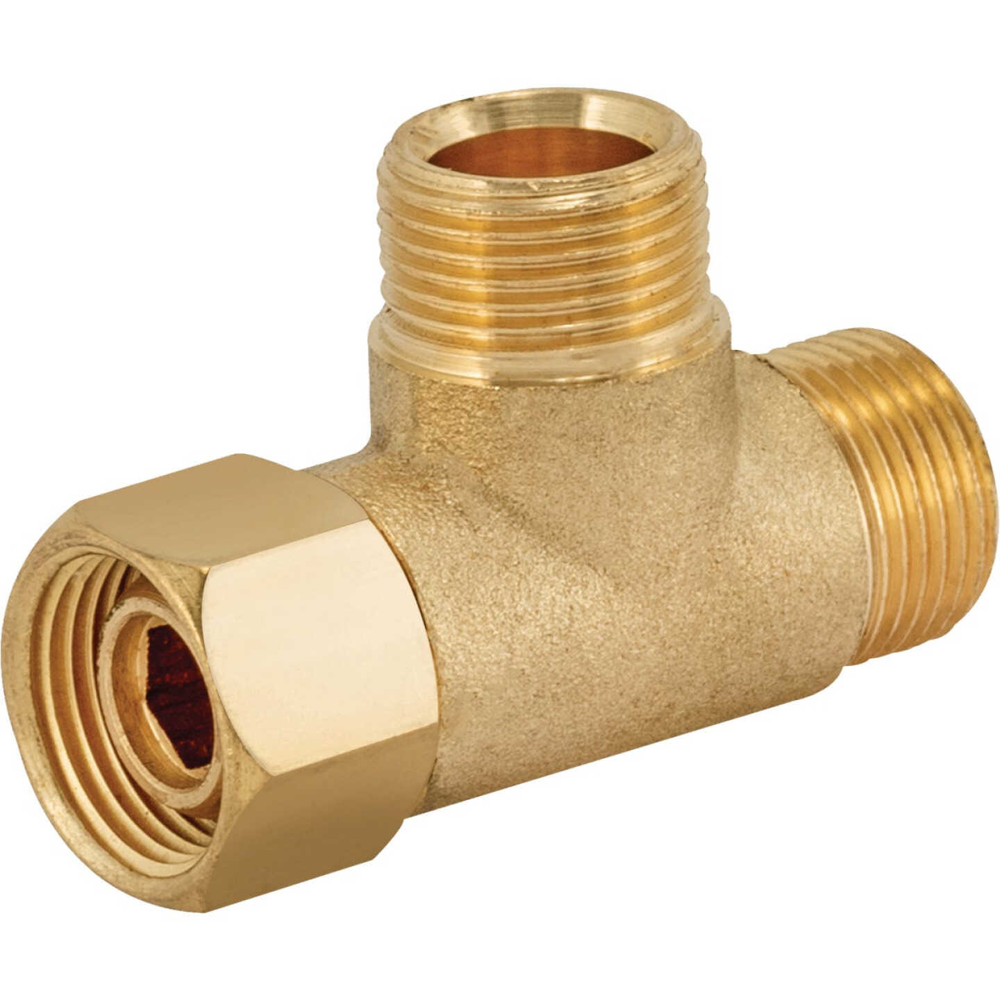 SharkBite 3/8 In. Comp Inlet x 3/8 In. Comp Outlet x 3/8 In. Comp Outlet Add-An-Outlet Adapter Image 1