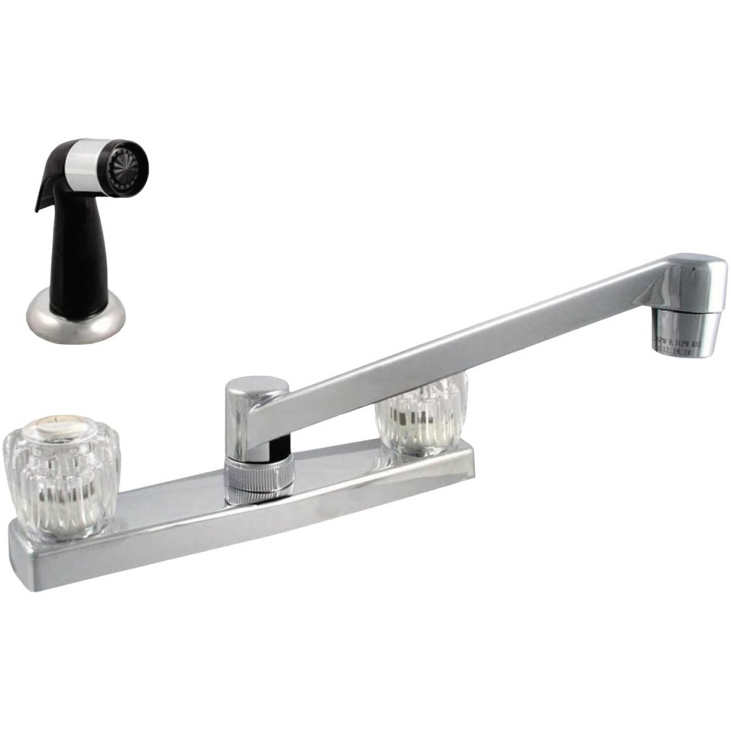 Homepointe 2-Handle Kitchen Faucet With Side Spray, Chrome Image 1
