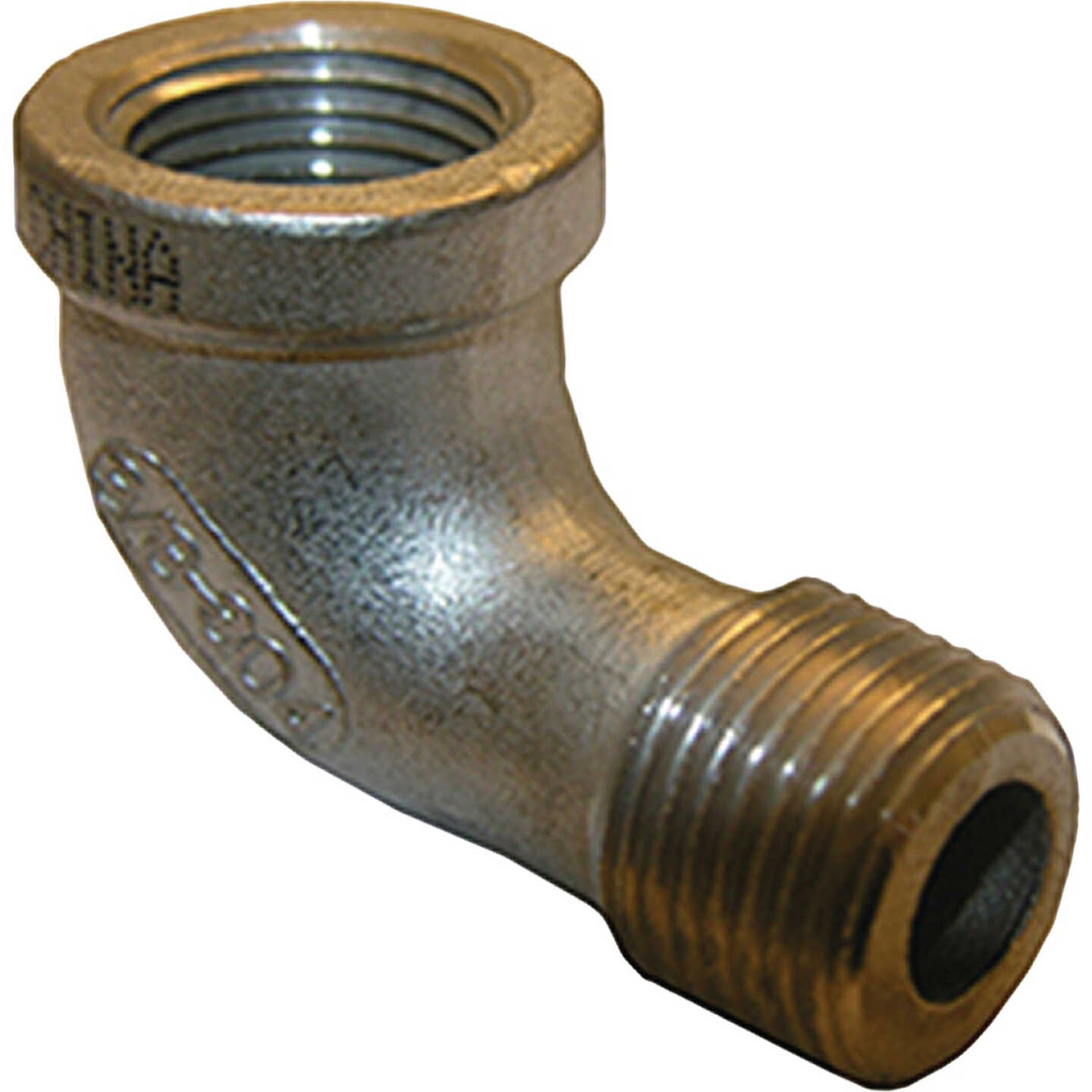 Lasco 1/4 In. Female Iron Pipe x Male Iron Pipe 90 Deg Stainless Steel Street Elbow Image 1