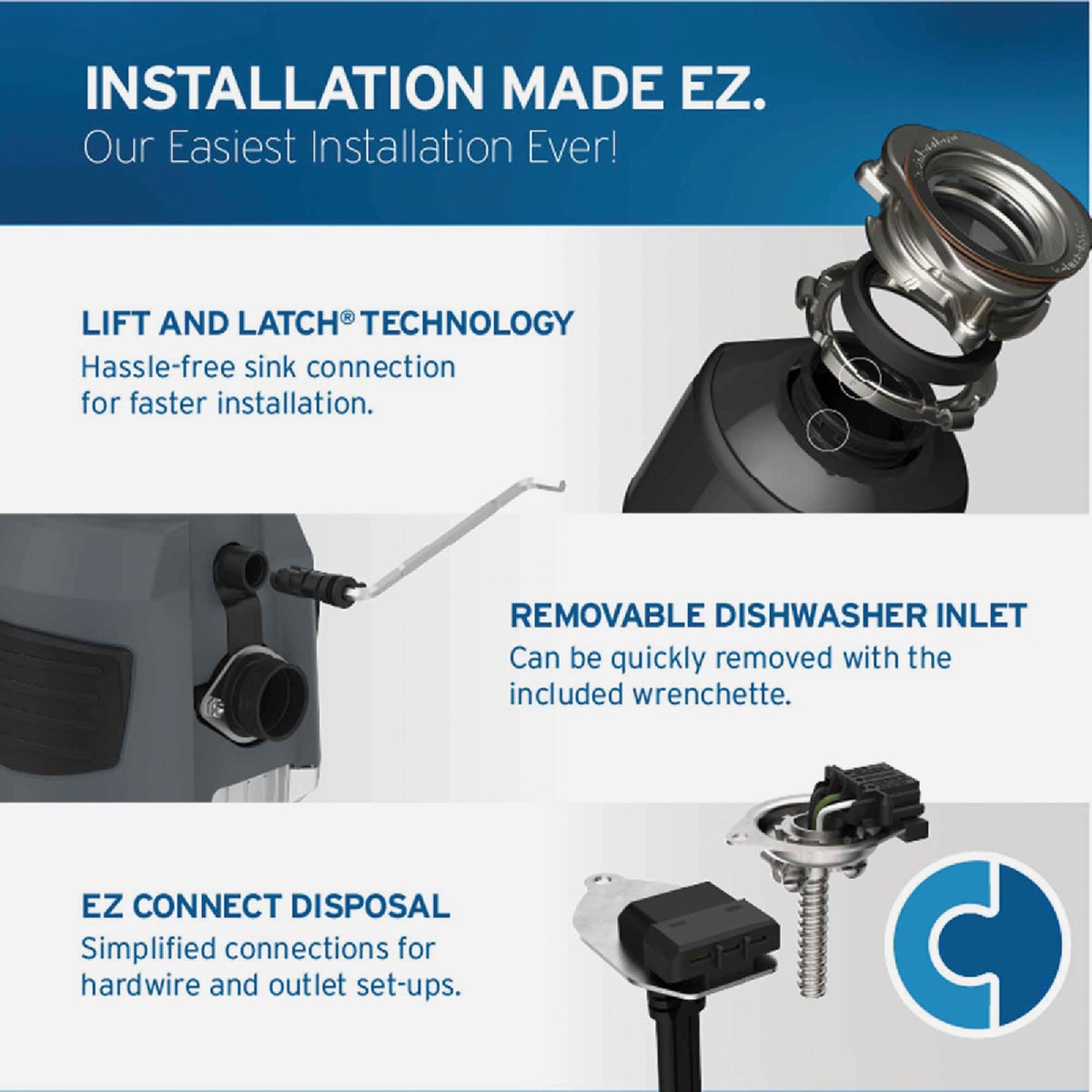 Insinkerator Evolution 1 HP Garbage Disposer, 10 Year Warranty Image 6