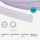 Eastman EZ-Flo 10 Ft. Braided Vinyl Tubing 3/4 In. ID x 1 In. OD Image 3