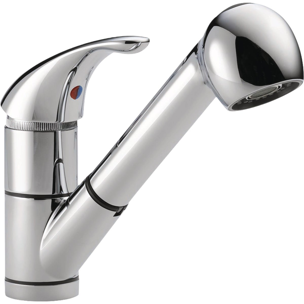 Peerless Chrome Kitchen Faucet With Pull-Out Spray