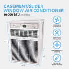 Perfect Aire 10,000 BTU 450 Sq. Ft. Slider Or Casement Window Air Conditioner with Remote Control Image 6