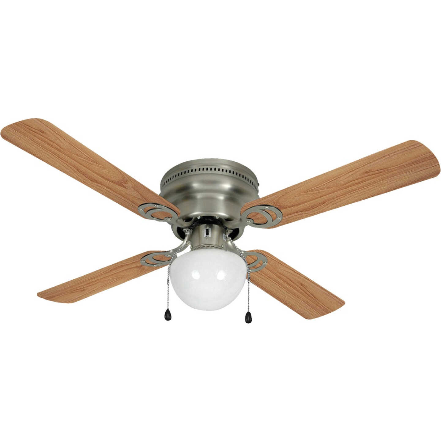 Home Impressions Neptune 42 In. Brushed Nickel Ceiling Fan with Light Kit Image 1
