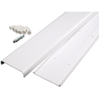 Wiremold CordMate 3-1/2 In. x 30 In. White Channel Image 1