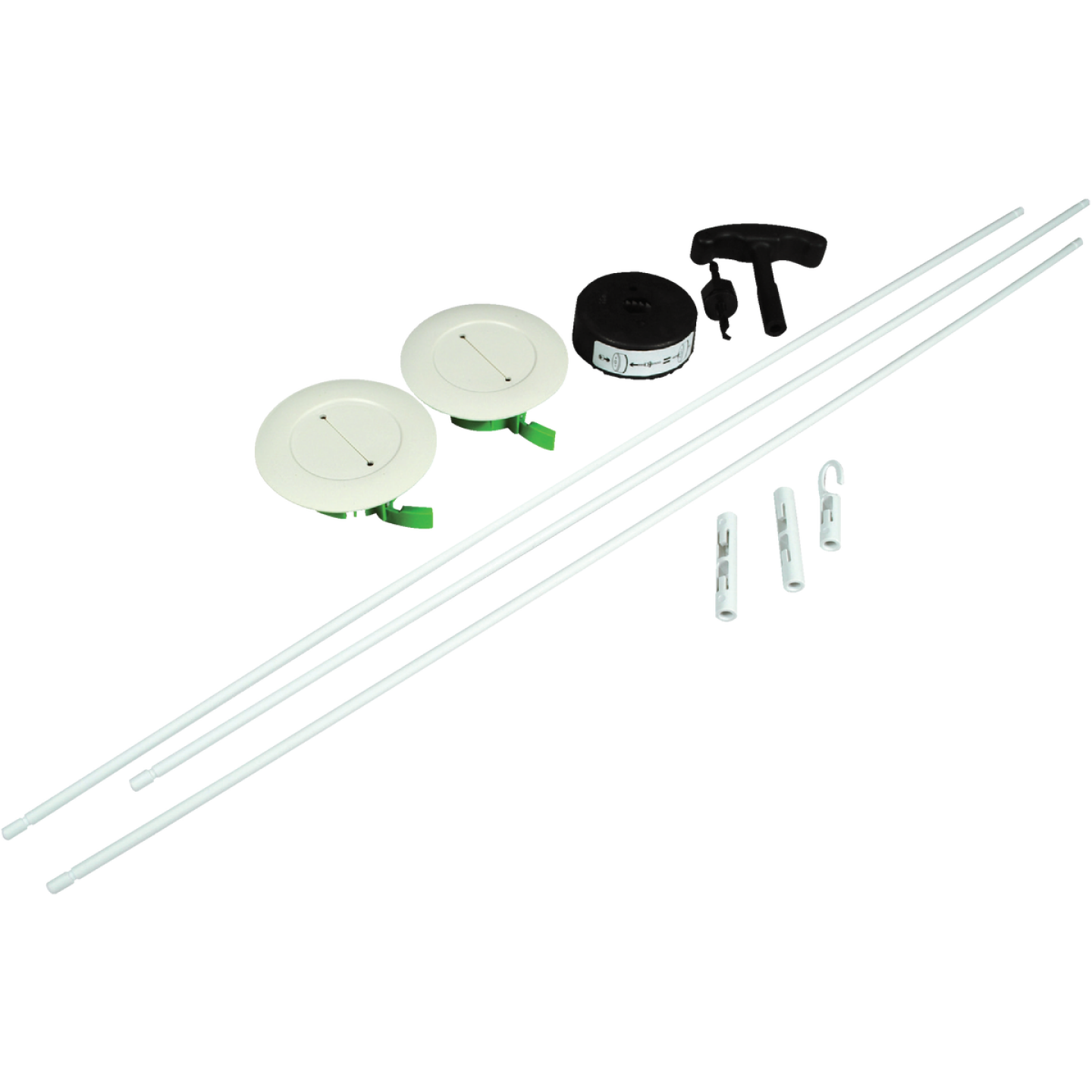 Wiremold 30 In. L. White Channel Grommet Kit Image 1