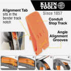Klein 1 In. EMT Iron Conduit Bender with Angle Setter Image 4