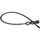 Gardner Bender Beadle Wrap 12 In. x 1/4 In. Black Flexible Plastic Cable Tie (15-Pack) Image 1