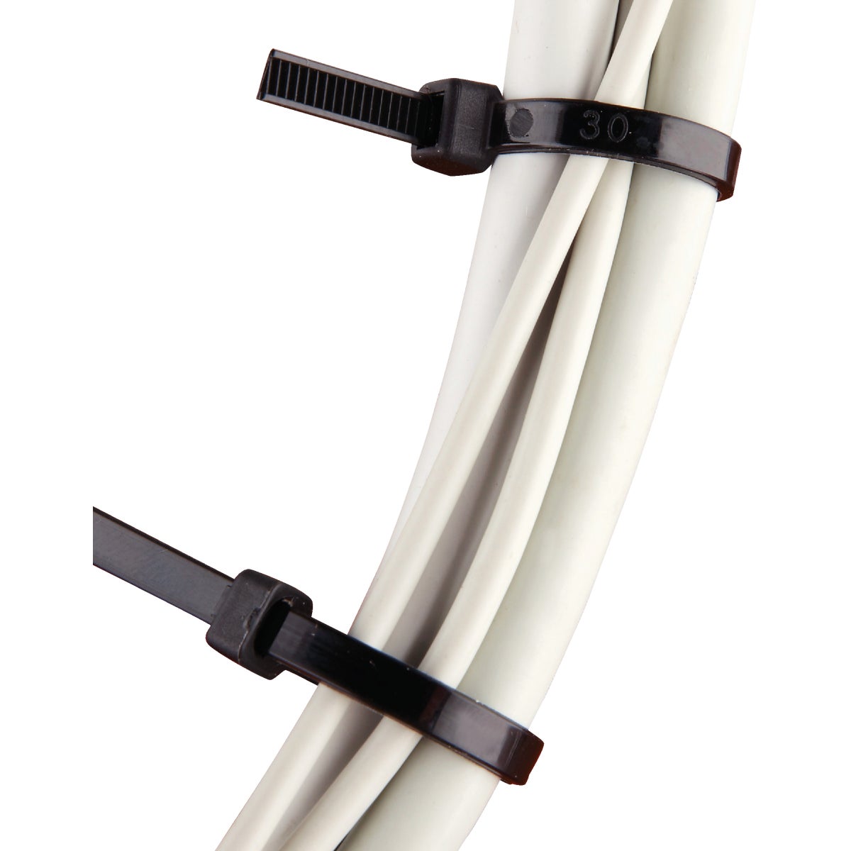 Smart Savers 12 In. x 0.19 In. Black Nylon Cable Tie (20-Pack) Image 5