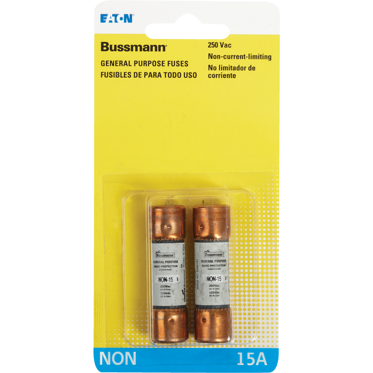Bussmann 15A NON Cartridge General Purpose Cartridge Fuse (2-Pack) Image 2