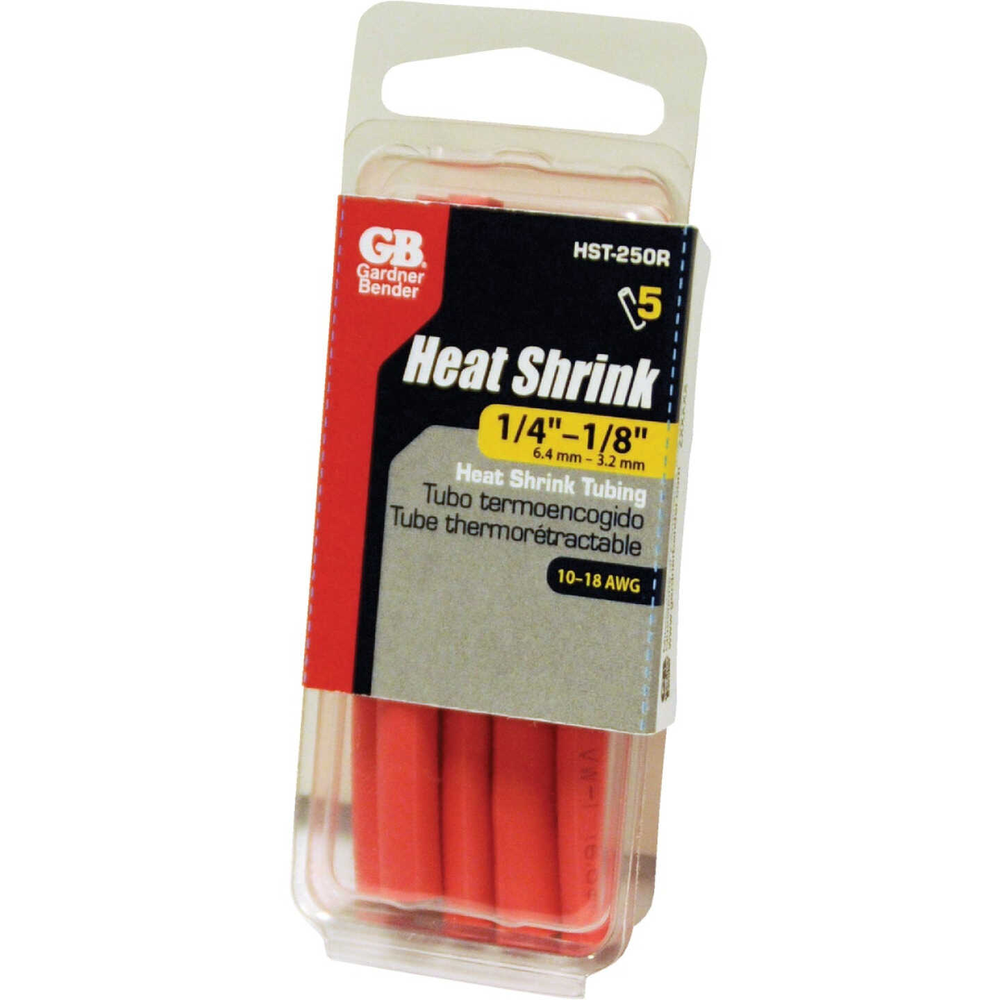 Gardner Bender Thin-Wall Polyolefin 1/4 In. x 4 In. Heat Shrink Tubing Image 1