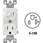 Leviton White 15A Commercial Grade Switch & Outlet Image 1