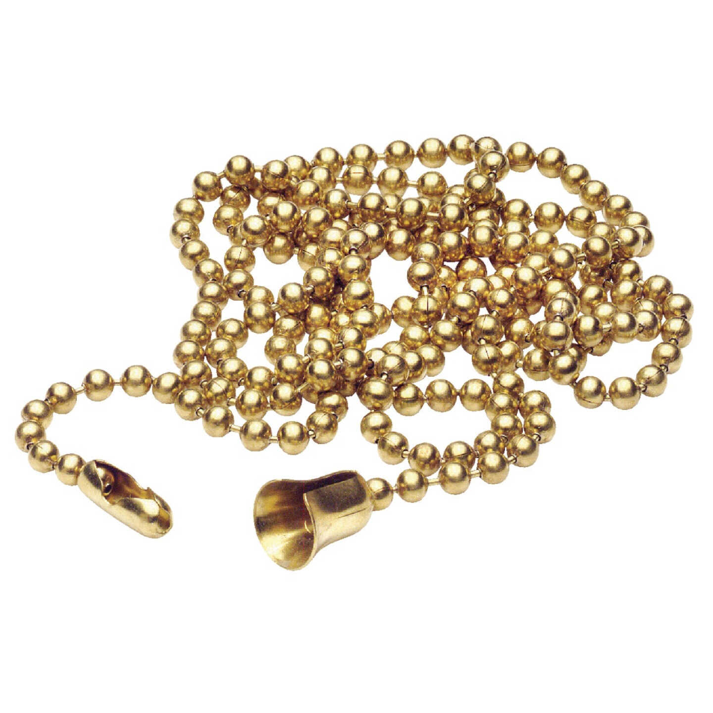 Leviton 3 Ft. Brass Bell Pull Chain Image 1