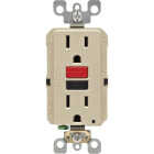 Leviton SmartlockPro Self-Test 15A Ivory Residential Grade 5-15R GFCI Outlet Image 2