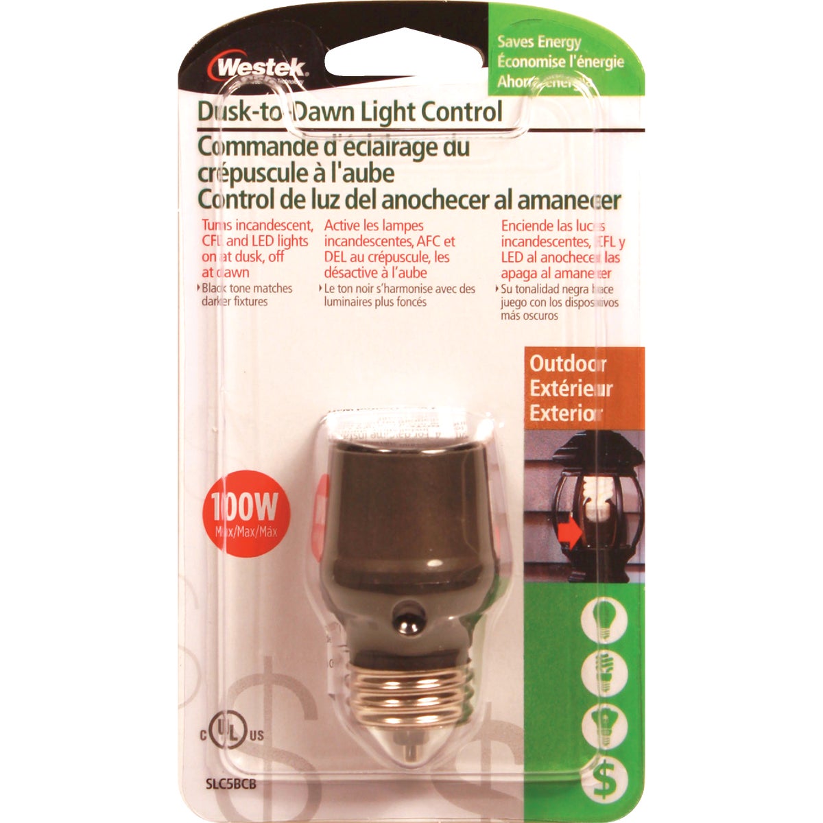 Westek Screw-In Bronze Dusk To Dawn Photocell Lamp Control Image 2