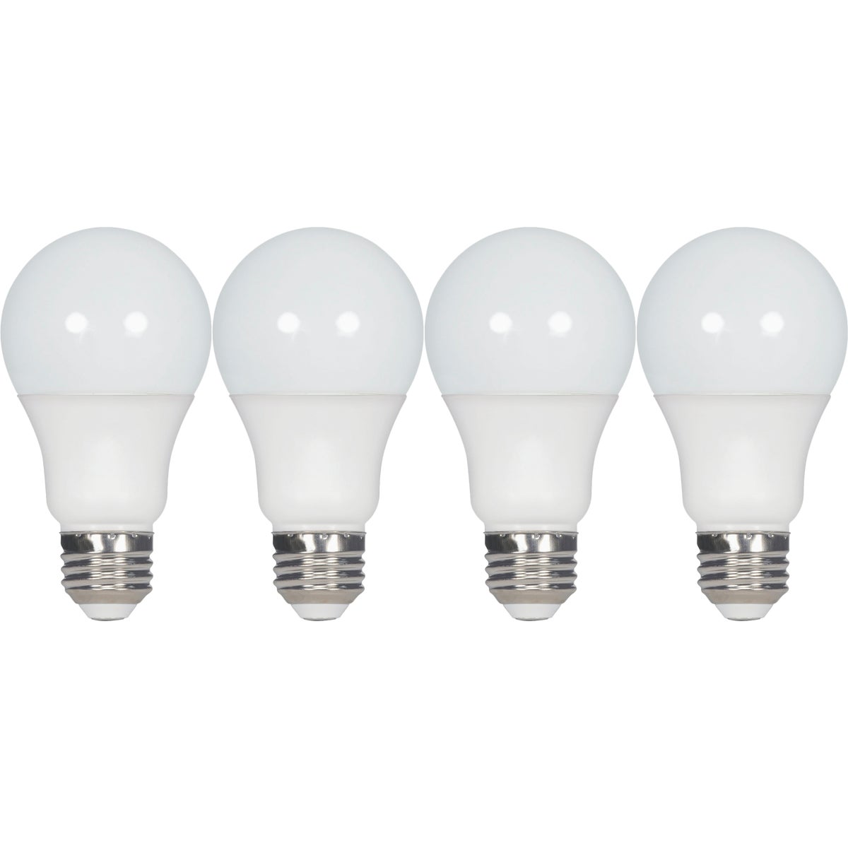 Satco 60W Equivalent Natural Light A19 Medium LED Light Bulb (4-Pack) Image 4